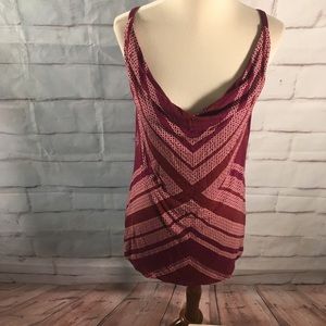 CAbi Printed Drape Tank Top